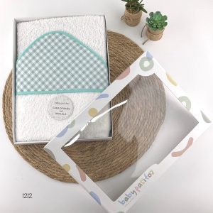 Toalla capa de baño infantil 1x1 metros con capucha