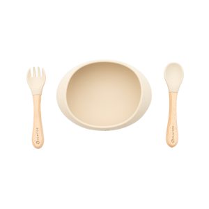 Vajilla con ventosa para bebé antideslizante