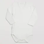 Body bebé básico manga larga cruzado