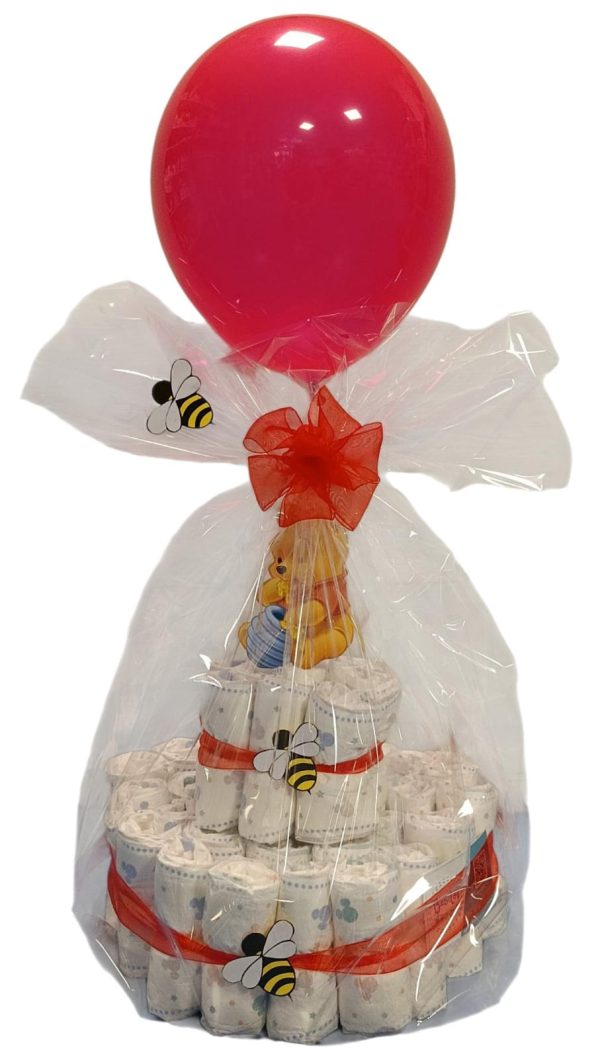 Tarta de Pañales winnie de poo