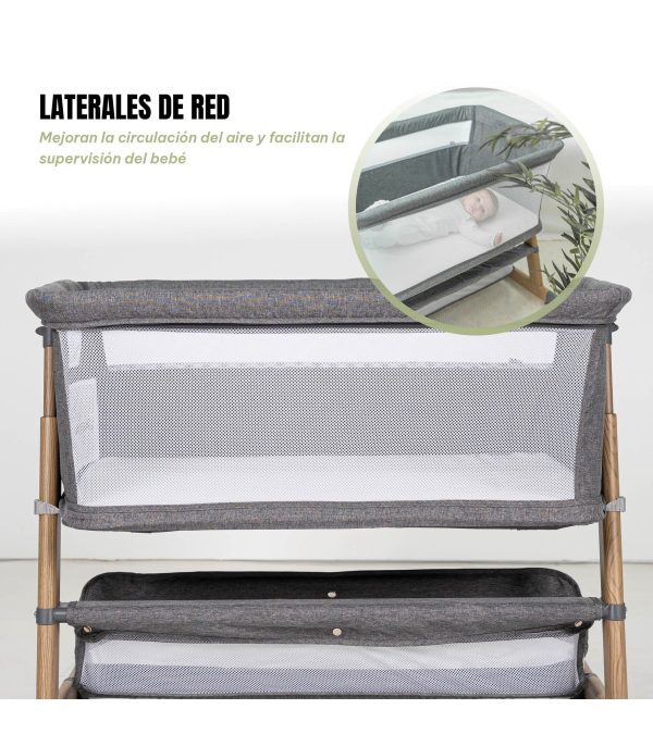 Minicuna 4 en 1 SOMNI Niu, multifuncional y segura para recién nacidos