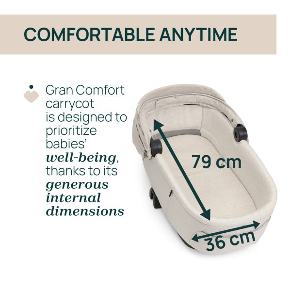 Capazo Gran Comfort para bebés, suave y cómodo, ideal para recién nacidos