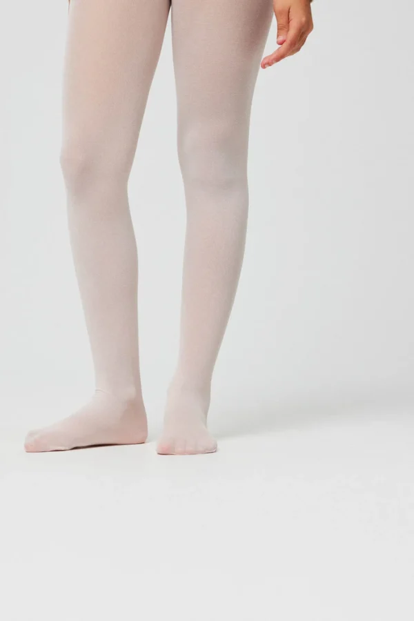 Panty rosa ballet para niña, suave y elástico