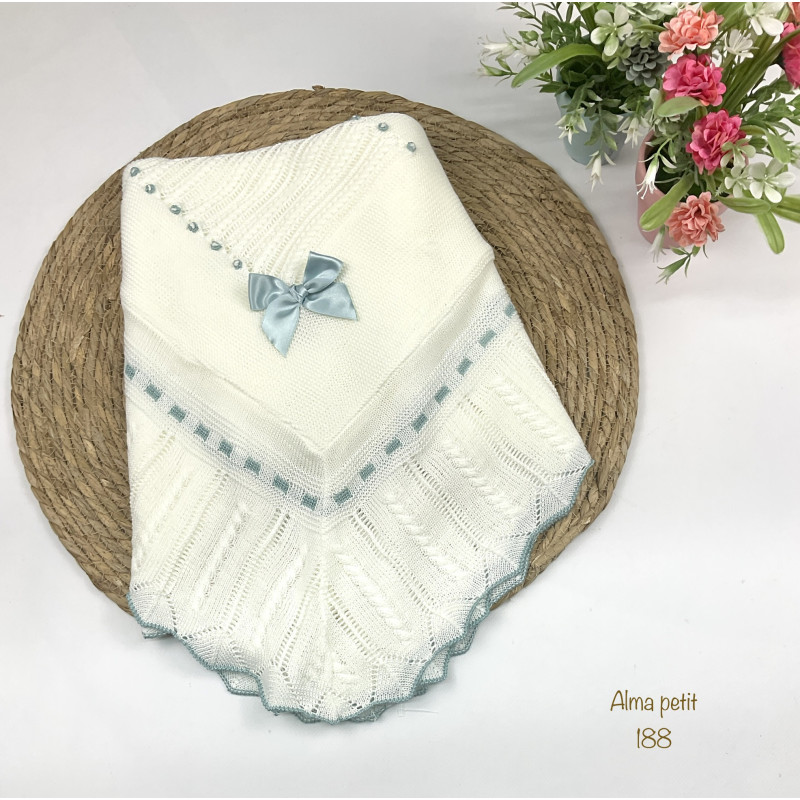 Toquilla hilo pera natural para tapar al bebé