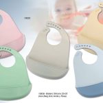 Babero de silicona para bebé, resistente y fácil de limpiar