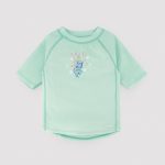 Camiseta de baño para niño con diseño de pulpo, ligera, elástica y de secado rápido